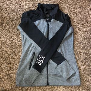 Black and Gray Athletic Jacket